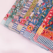 Vintage Style Boho Neck Scarf, Ethnic Hand Block Printed Bandana, Soft Cotton Bandana, Sustainable Bandana For Men & Women - 10pcs